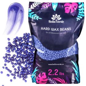 Wax Beans 2.2lb Lavender Scent Hard Wax Beads for Hair Removal Brazilian Eyebrow Home Body Wax for Men Women Hot Wax for Brazilian Body Legs Eyebrows