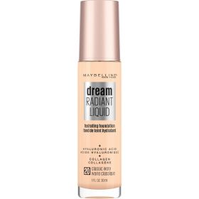 Maybelline Dream Radiant Liquid Medium Coverage Hydrating Foundation, Classic Ivory, 1 fl. oz.