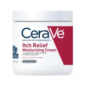 CeraVe Itch Relief Moisturizing Cream for Body, Steroid-Free Treatment for Dry & Itchy Skin, 16 oz