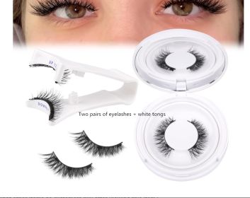 Magnetic Suction False Eyelashes Little Devil Supernatural Magnet Suit (Option: UBS073-2pair Eyelash Plus White Clip)