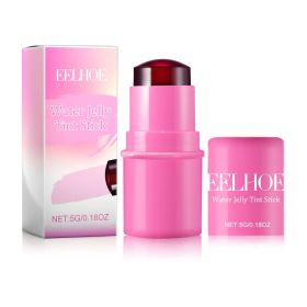 EELHOE Fruit Jelly Blush Lip Gloss Stick Lazy Contouring Even Skin Tone Brightening And Colorful Easy To Apply Lip Gloss Stick (Option: Rose)