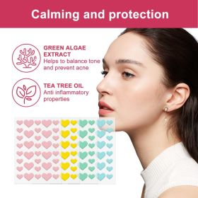 Wiieey Acne Patch Series Downplaying Acne Pockmarks Spots Cleansing Closed Mouth Multi-style Graphic Acne Patch (Option: Love style)