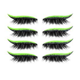 Glitter Self-adhesive Eyeshadow Sticker False Lashes Eye Makeup Sticker (Color: Q5)