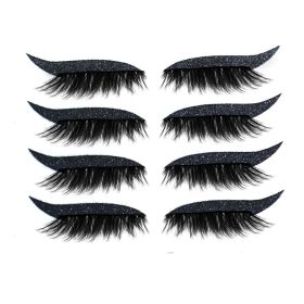 Glitter Self-adhesive Eyeshadow Sticker False Lashes Eye Makeup Sticker (Color: Q7)