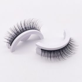 1Pair Glue-free False Eyelashes Wispy Natural Lashes Long Eyelash Self-adhesive Lash Extension Reusable Handmade Lash For Makeup (Color: B93)