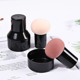 Mushroom Head Cosmetic Puff Foundation Makeup Sponge Powder Puff Smooth Sponge Multi- Function Dry &amp; Wet Beauty Makeup Tool (Color: Pink)