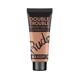 RUDE Double Trouble Foundation + Concealer (Color: Cocoa 16)