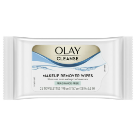 Olay Cleanse Makeup Remover Wipes, Fragrance Free, 25 Count (Brand: Olay)